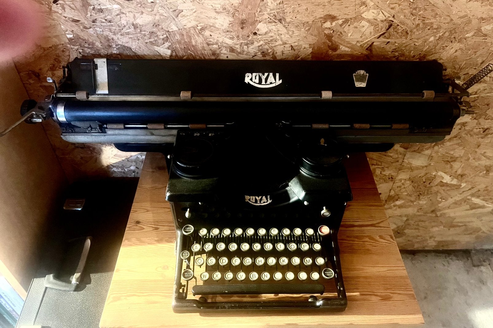 Antieke typemachine Royal 80 cm breed, Ophalen, Gebruikt