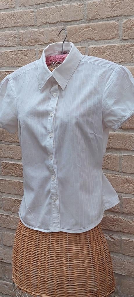 Hemdbloes maat 38 0nly, Kleding | Dames, Blouses en Tunieken, Maat 38/40 (M), Only, Wit, Ophalen of Verzenden