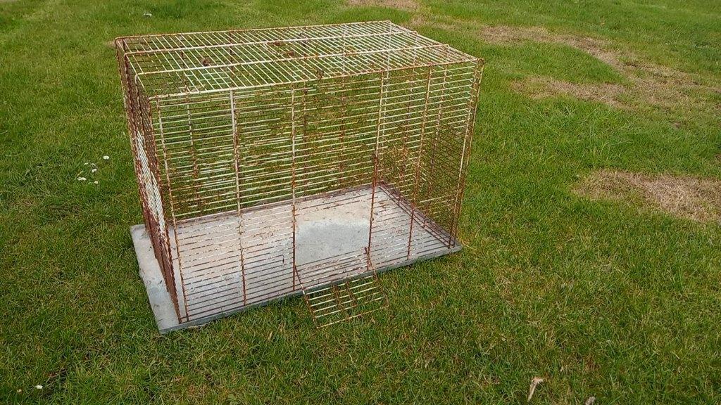 2 CAGES À PÂTURER  pour lapins, cobayes, volailles etc., Enlèvement, Utilisé, Métal, Autres types