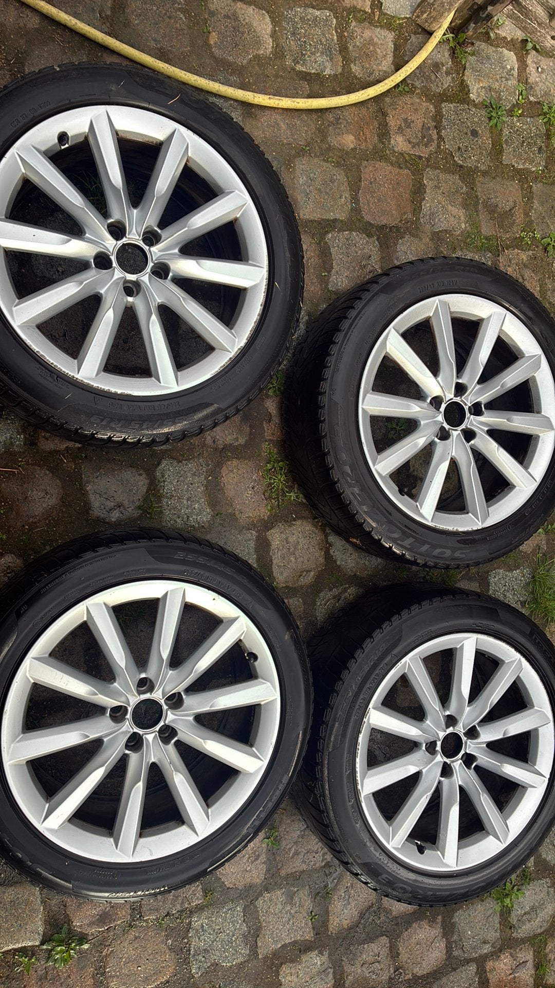 Originele audi a6 allroud velgen, Auto-onderdelen, Gebruikt, 255 mm, Velg(en), Winterbanden