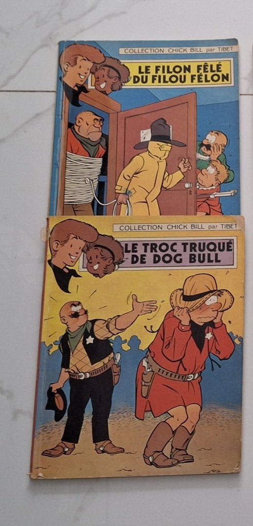 anciennes bd vintage chick bill de tibet, Livres, BD, Plusieurs BD, Enlèvement ou Envoi, Utilisé, Tibet