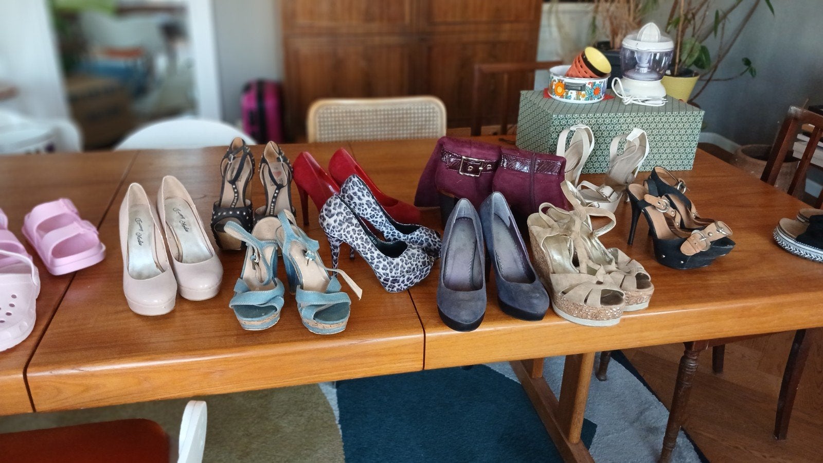 LOT BROCANTE CHAUSSURES FEMME 38 HAUTS TALONS, Enlèvement ou Envoi
