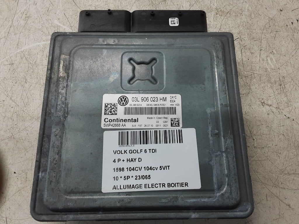 ONTSTEKINGSMODULE Volkswagen Golf VI (5K1) (03L906023HM), Auto-onderdelen, Elektronica en Kabels, Volkswagen, Gebruikt