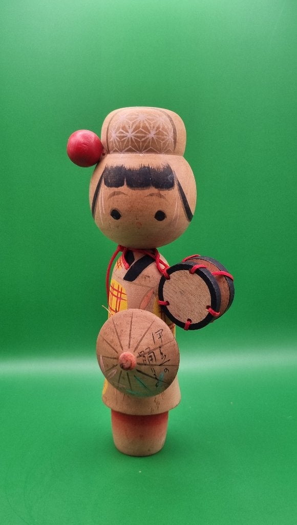 Kokeshi vintage d'Ishida Waichi, Antiquités & Art, Enlèvement ou Envoi, Japon, Bois, Peint