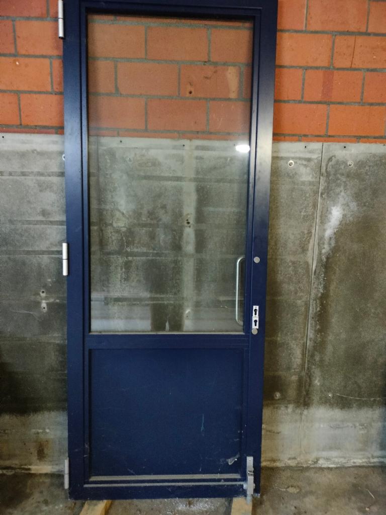 Dubbele deur, Doe-het-zelf en Bouw, Deuren en Vliegenramen, Ophalen, Gebruikt, Buitendeur, Glas