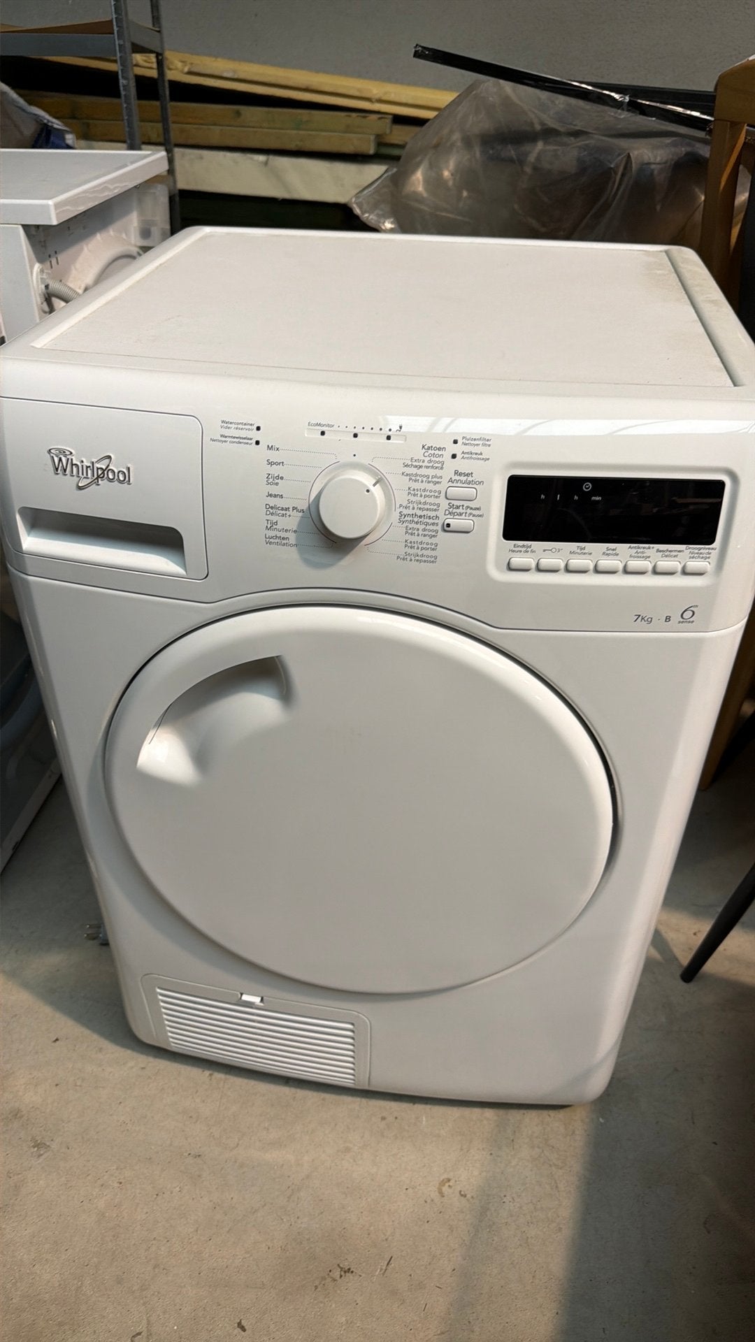 Whirlpool droogkast, Ophalen, Zo goed als nieuw