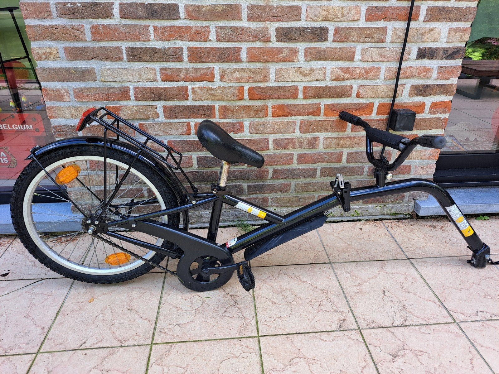 Aanhangfiets Bike2Go zwart, Ophalen, Aanhangfiets