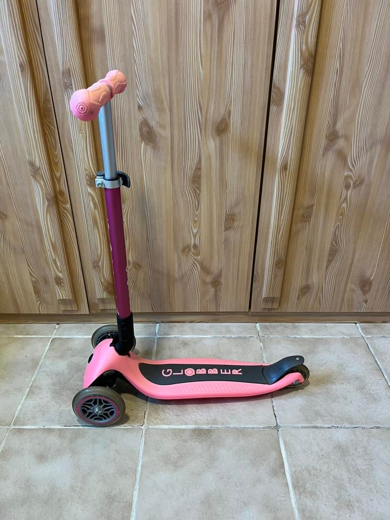 Step Globber roos - 3 wielen, Fietsen en Brommers, Steps, Ophalen, Gebruikt