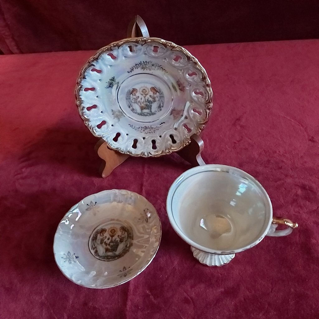 Communie porselein jaren 1950-1960 € 15,00, Antiek en Kunst, Curiosa en Brocante, Ophalen of Verzenden