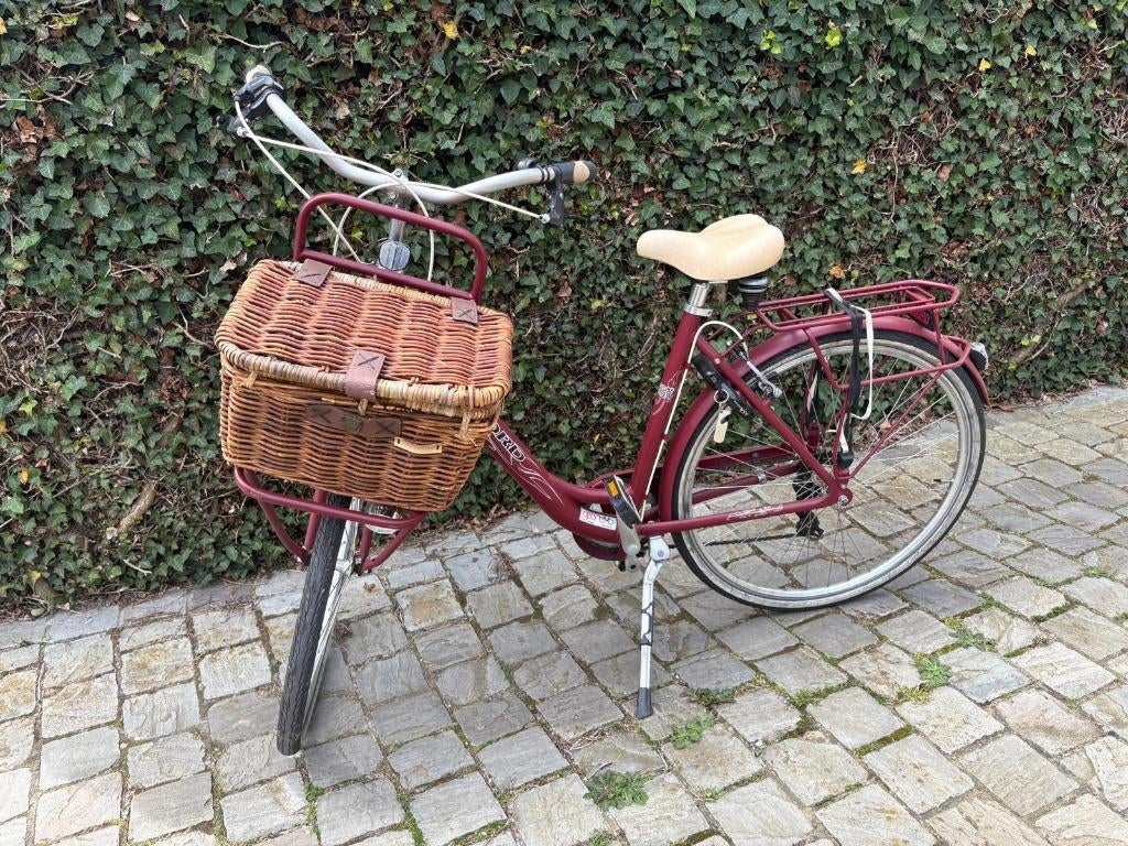 damesfiets bordeaux-rode kleur - Oxford, Fietsen en Brommers, Ophalen, Zo goed als nieuw, Overige merken, Versnellingen