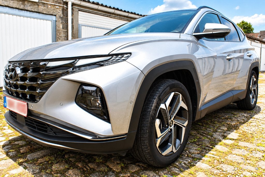 Hyundai Tucson Hybrid 180 ch Shine Automatic EN parfait état, Autos, Cuir, Argent ou Gris, Entretenue par le concessionnaire, Noir