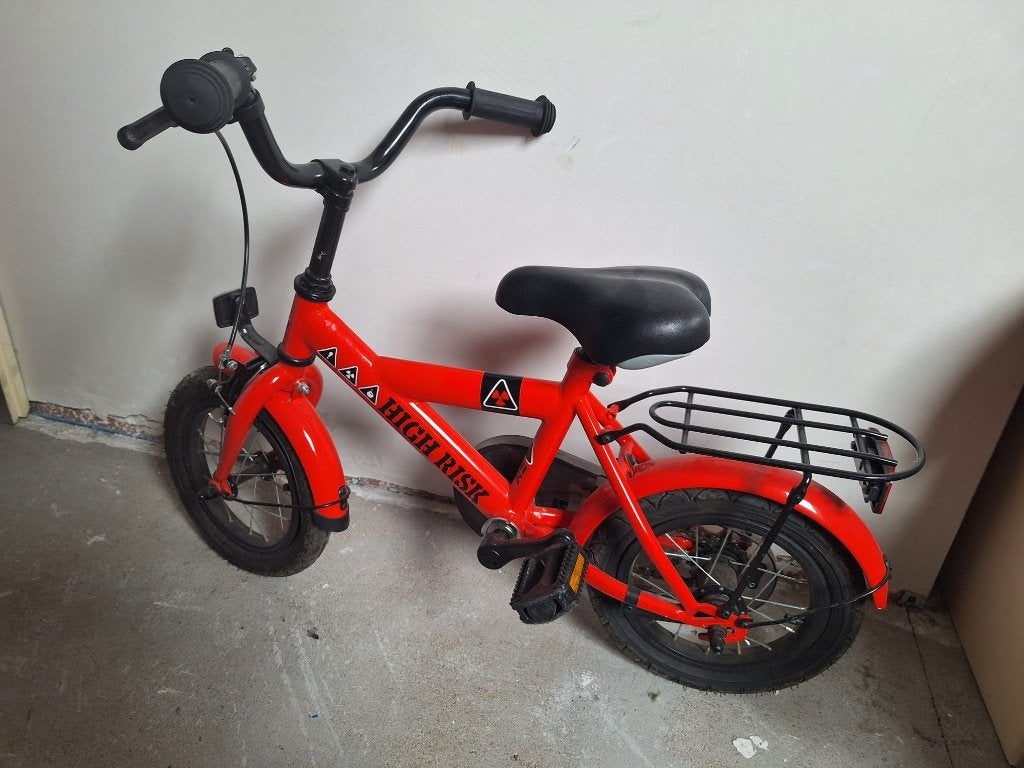 Kinderfiets, Fietsen en Brommers, Ophalen, Terugtraprem, Zijwieltjes, Gebruikt