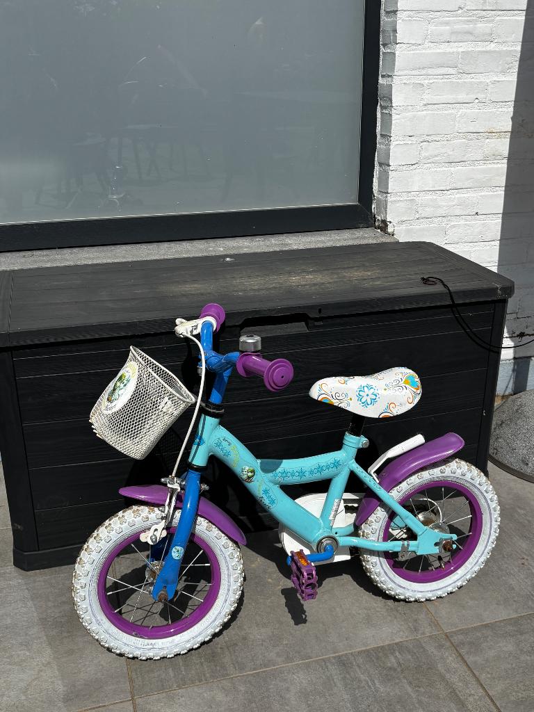 Kinderfiets 12 inch frozen, Fietsen en Brommers, Ophalen, Gebruikt, Minder dan 16 inch