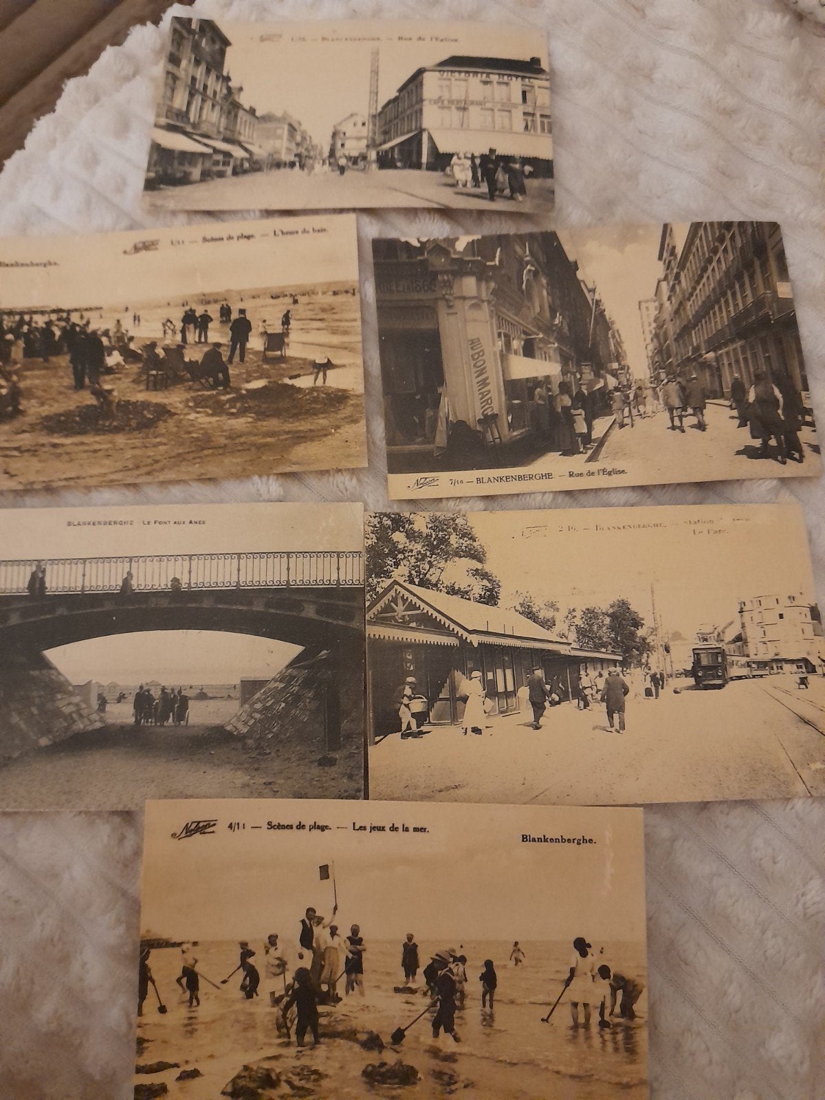 Blankenberge - Set van 6 oude aanzichten - Ansichtkaarten, Verzamelen, Ophalen of Verzenden, 1920 tot 1940, Ongelopen, West-Vlaanderen