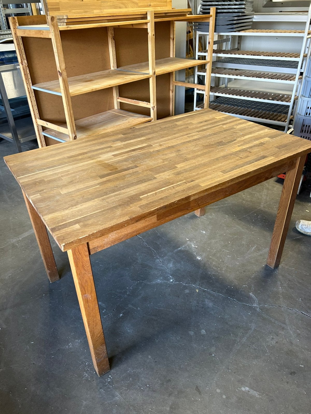 Houten tafel, Huis en Inrichting, Ophalen, Zo goed als nieuw