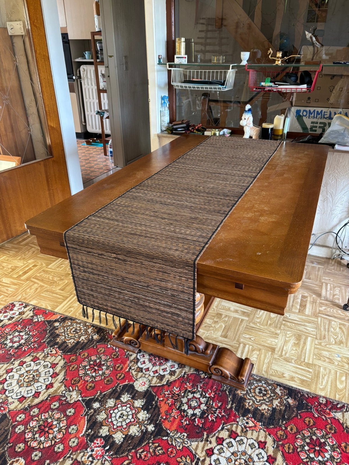 Table à manger extensible en chêne massif rustique classique, Maison & Meubles, Tables | Tables à manger, 150 à 200 cm, Cinq personnes ou plus