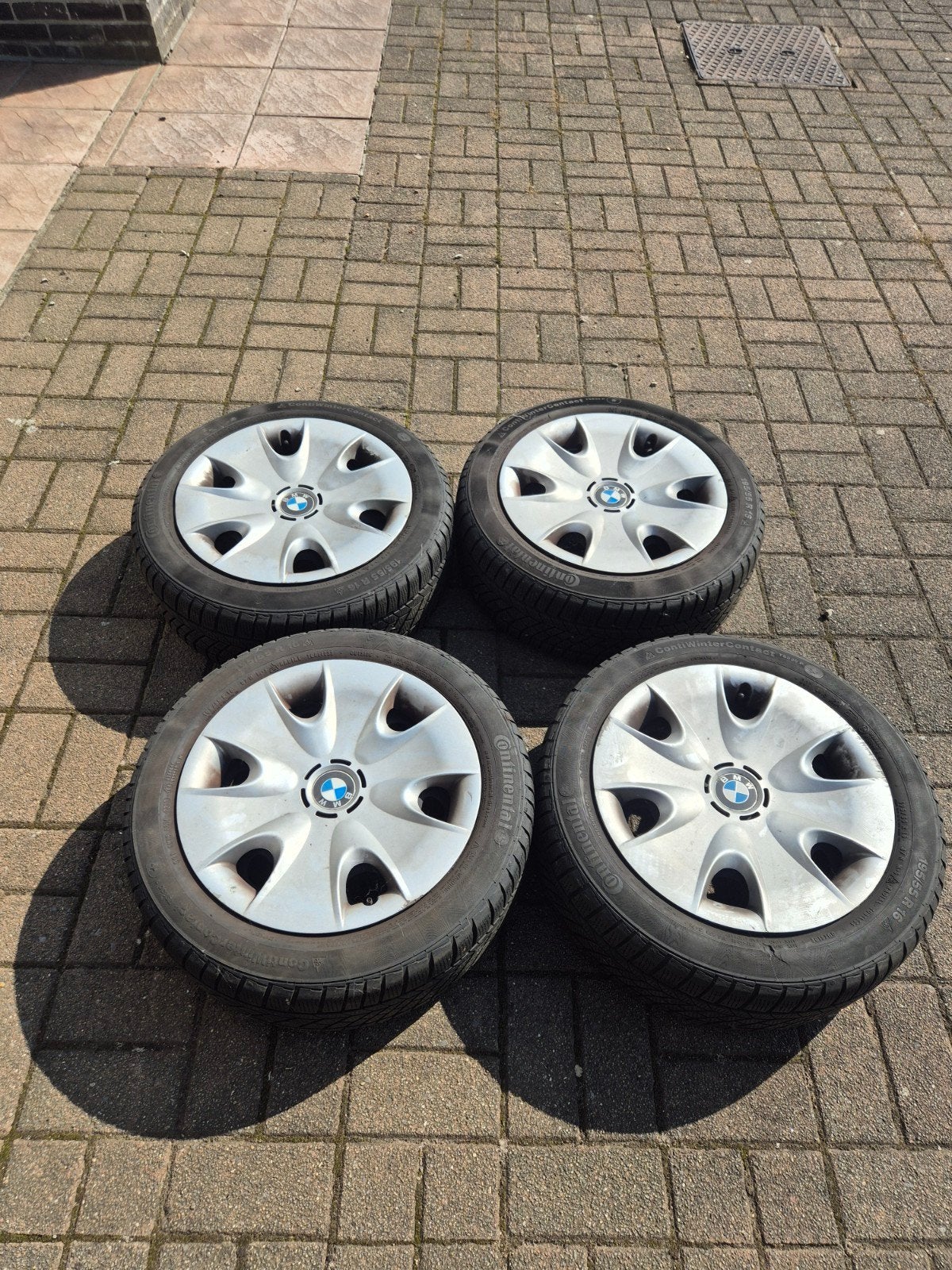 BMW 1 Serie E87 Continental 195/55/16 Winter, Auto-onderdelen, Banden en Velgen, Ophalen, Band(en)