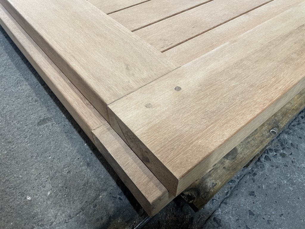 Porte double bois dur H180xL350cm (2x175) FIN DE SÉRIE -35%, Neuf, 200 cm ou plus, Enlèvement ou Envoi, Portail battant