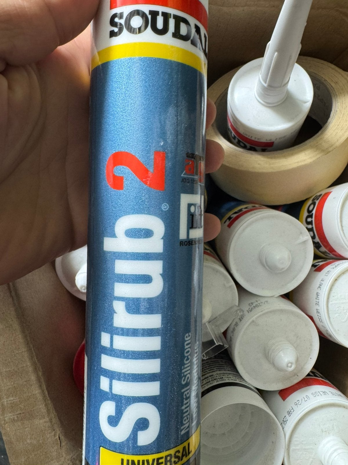 Soudal Silirub 2 blanc, Enlèvement, Neuf