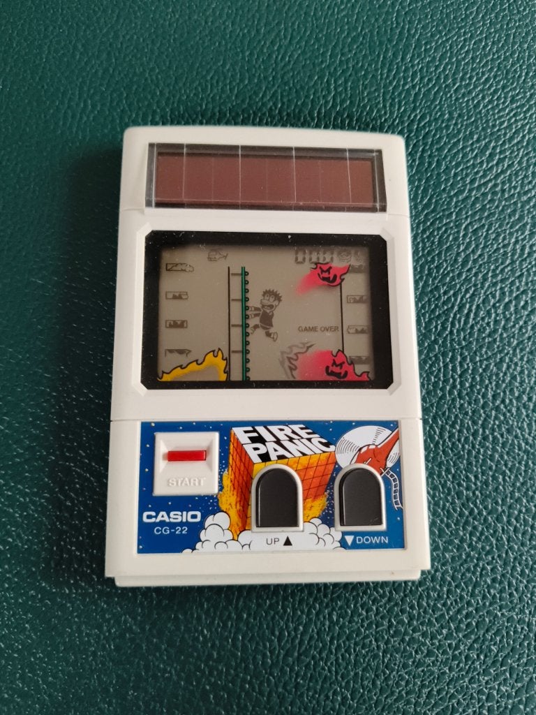 vintage handheld Casio Fire Panic CG-22 uit 1983 zgan, Ophalen of Verzenden, Zo goed als nieuw