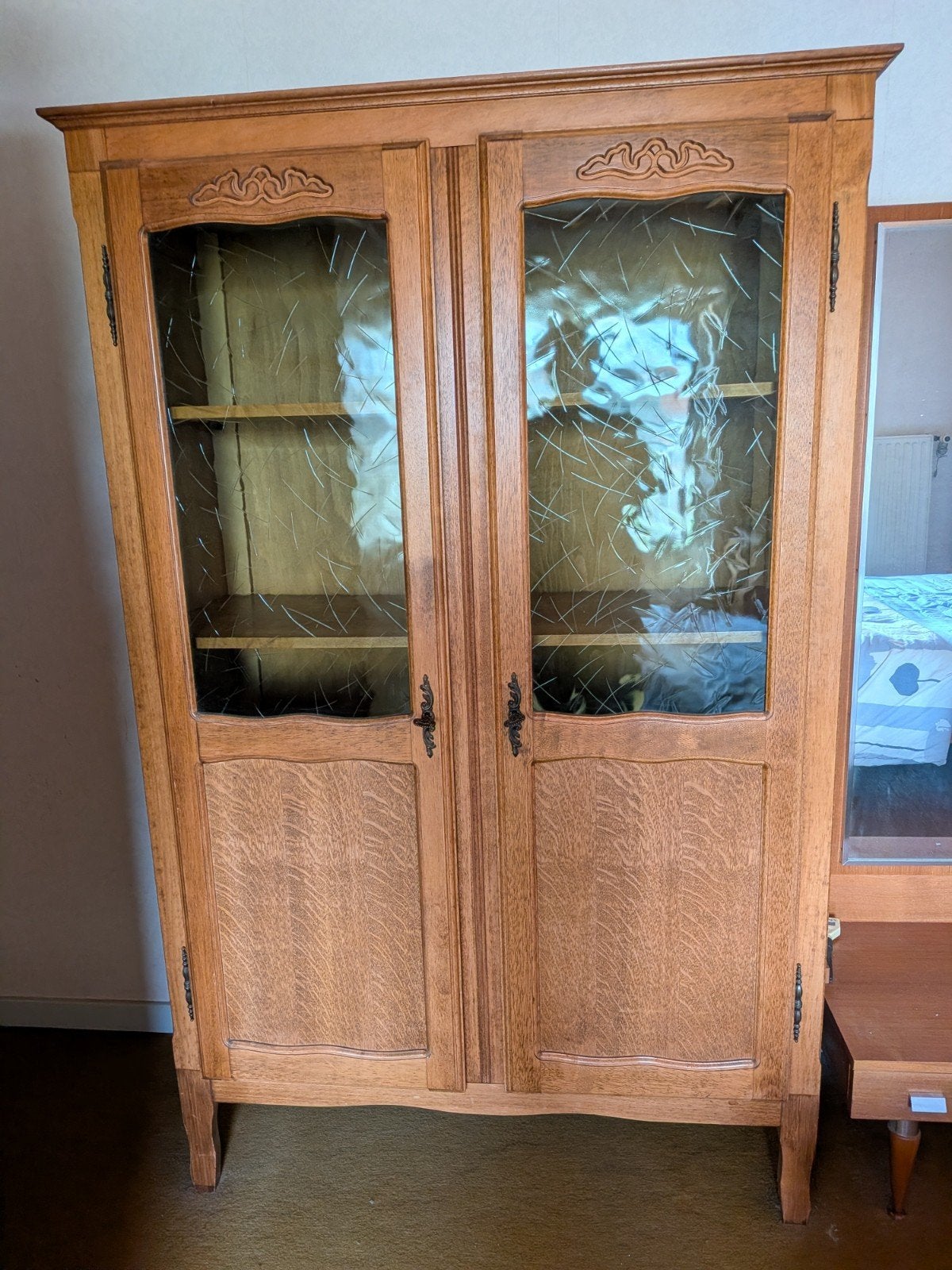 Boekenkast - vitrinekast, Ophalen, Overige materialen, 100 tot 150 cm, 150 tot 200 cm