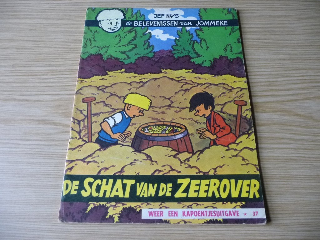 Jommeke - 37. De schat van de zeerover EERSTE DRUK € 6, Enlèvement ou Envoi, Une BD, Jef Nys., Comme neuf