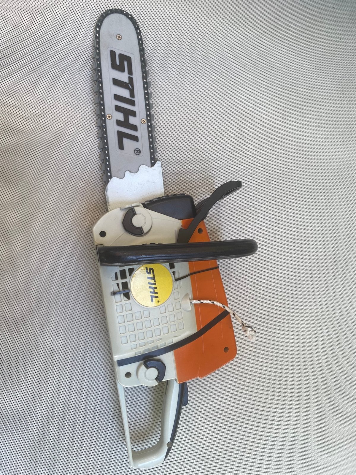 Stihl speelgoed motorzaag, Kinderen en Baby's, Speelgoed | Overig, Ophalen, Gebruikt, Jongen of Meisje