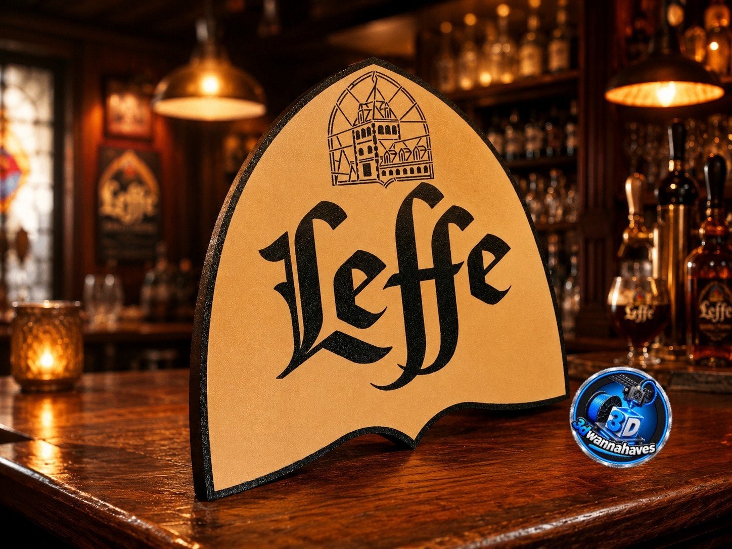 Belle boîte à lumière Leffe avec éclairage LED brillant., Enlèvement ou Envoi, Neuf, Panneau, Plaque ou Plaquette publicitaire