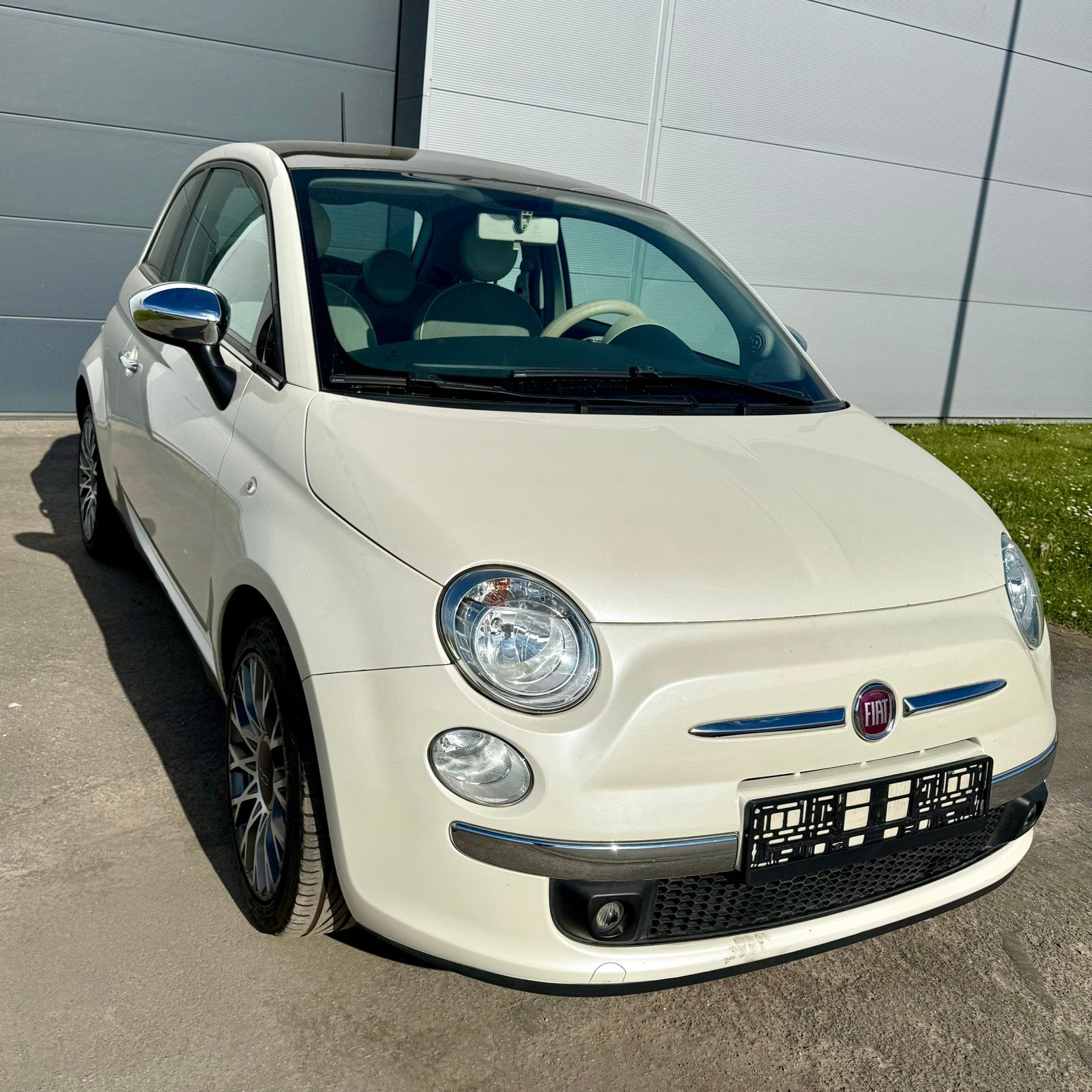 Fiat 500 1.2 Lounge, Autos, Fiat, Particulier, Toit panoramique, Essence, Beige, Enlèvement