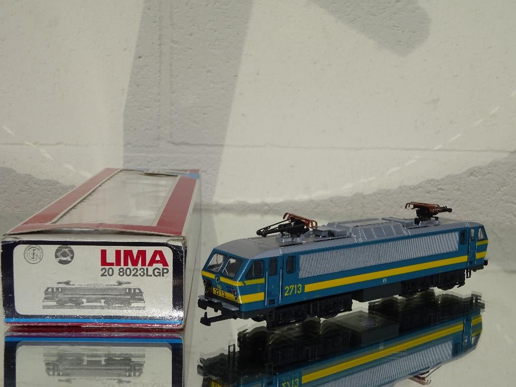 lima loco électrique DC-SNCB/NMBS 2713-feux blanc/rouge, Enlèvement ou Envoi, Utilisé, Locomotive, Lima