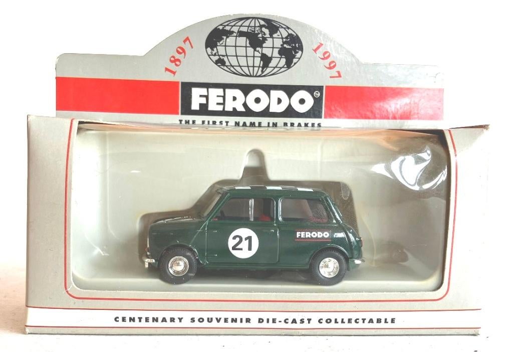 Mini Cooper FERODO Lledo Vanguards., Hobby & Loisirs créatifs, Voitures miniatures | 1:43, Enlèvement ou Envoi, Comme neuf, Voiture