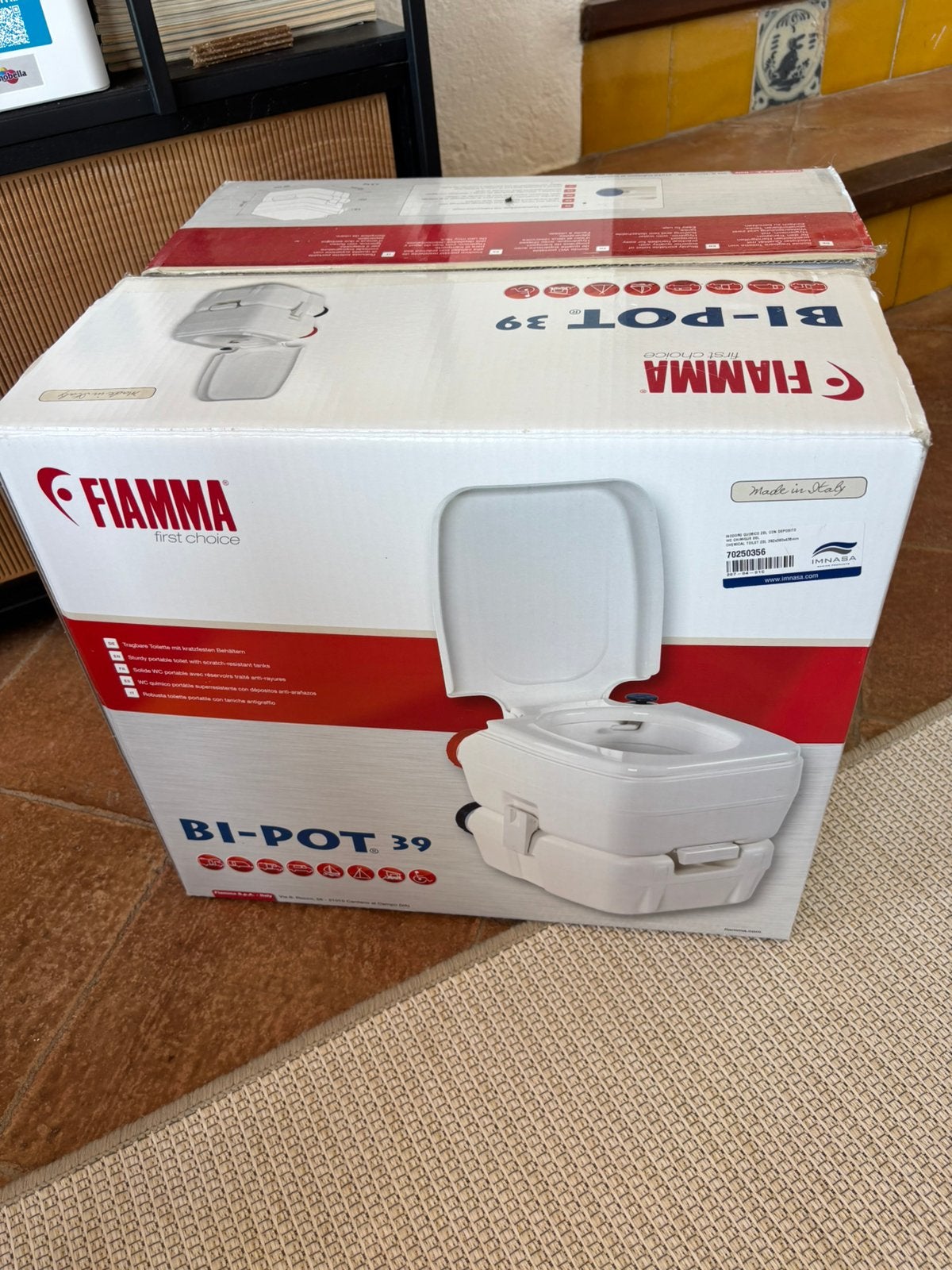 Draagbare toilet wit, Ophalen, Zo goed als nieuw