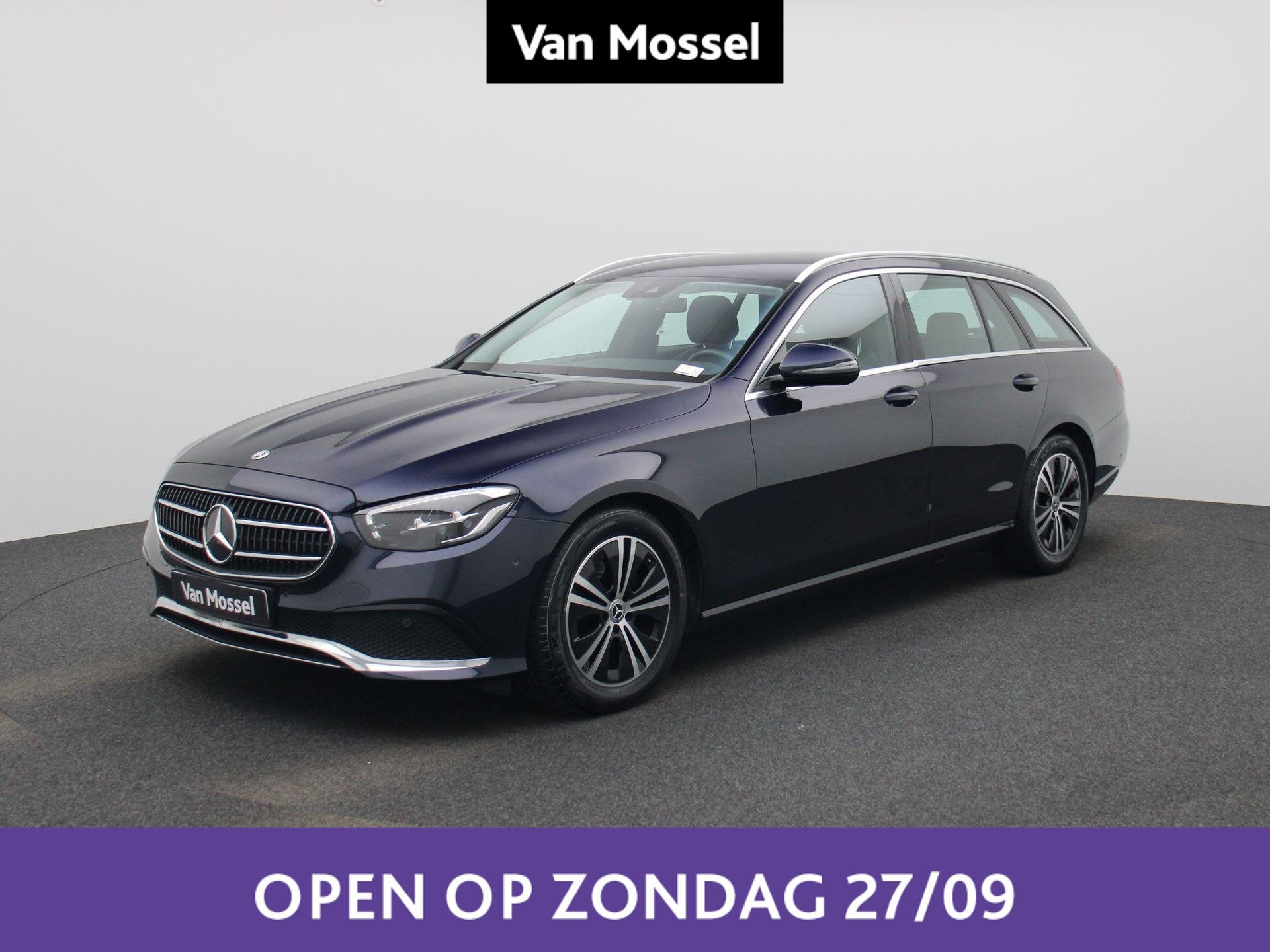 Mercedes-Benz E-Klasse Break E 200 d Luxury Line LEDER | LED, Auto's, Automaat, Gebruikt, Zwart, 4 cilinders