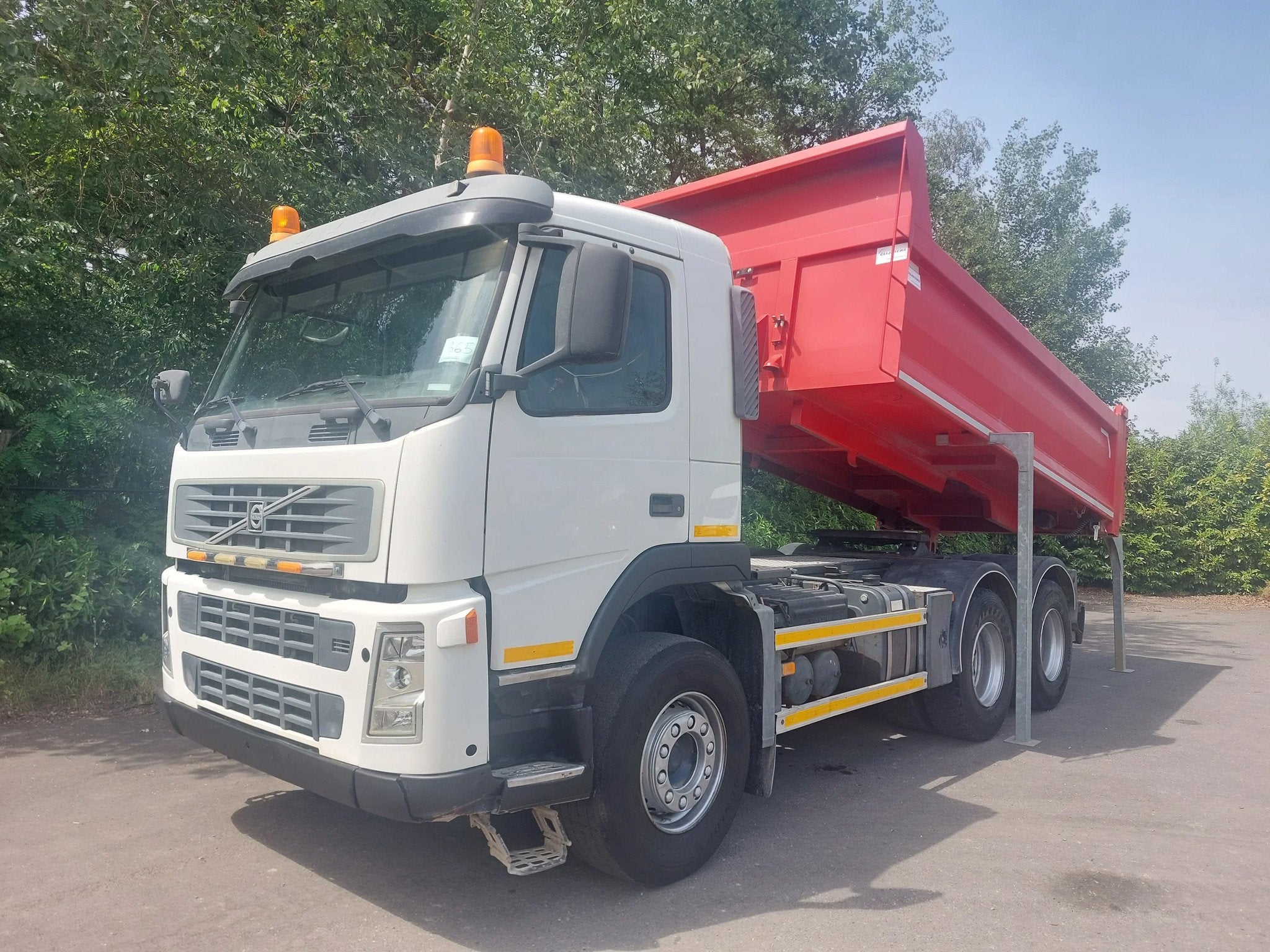 Volvo FM 380 6x4 BB manual -kipper-trekker – double usage., Auto's, Vrachtwagens, Bedrijf, Te koop, Airconditioning, Centrale vergrendeling