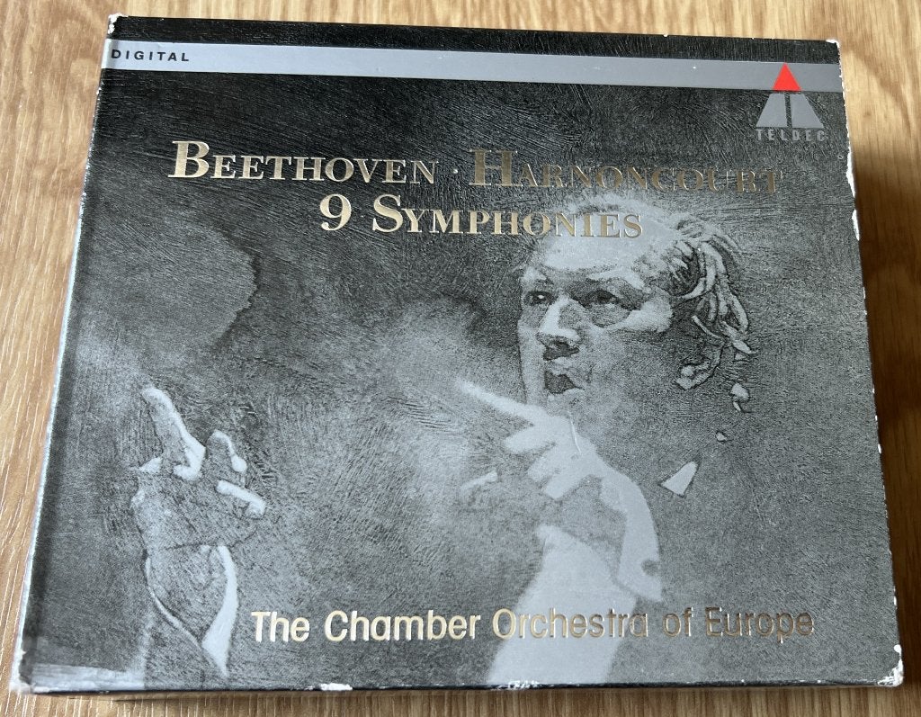 3CD Beethoven - 9 Symphonies / Harnoncourt, Cd's en Dvd's, Ophalen of Verzenden, Zo goed als nieuw, Beethoven