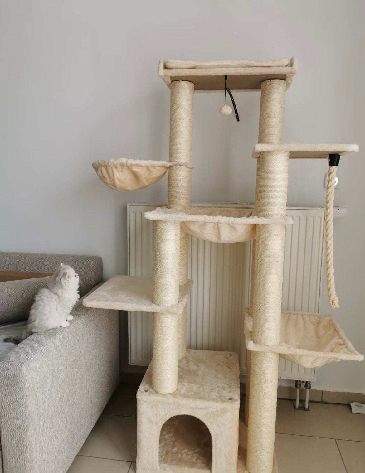 Stevige XXL Krabpaal 170cm Voor Maine Coon, Ragdoll, Dieren en Toebehoren, Ophalen of Verzenden, Zo goed als nieuw, Krabpaal
