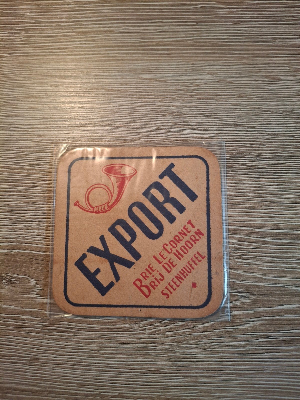 Oud bierviltje export le cornet steenhuffel, Verzamelen, Biermerken, Ophalen of Verzenden