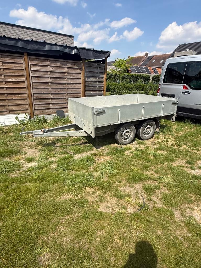 Remorque à double essieu BW Trailers 255x150, Enlèvement, Comme neuf