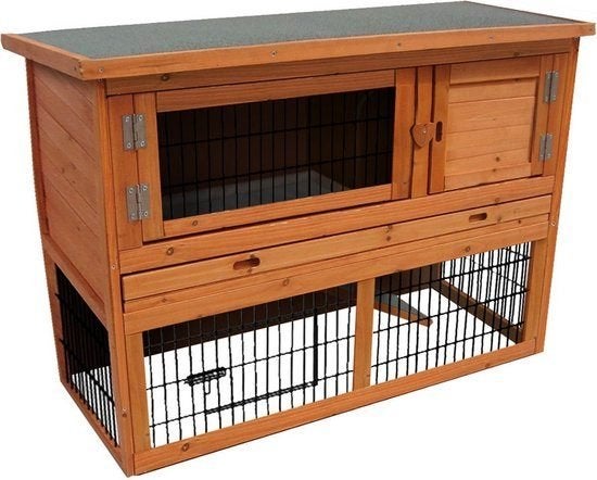 Heel mooi Flamingo Konijnen-cavia hok - Classic Bruin, Ophalen, 110 cm of meer, 60 tot 90 cm, Chinchilla
