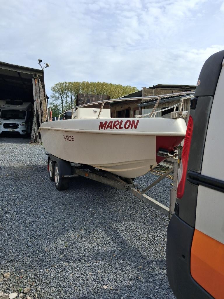 Bateau + remorque, 90 ch, 1.00 - 1.50 mètres, 5 m, Autres marques