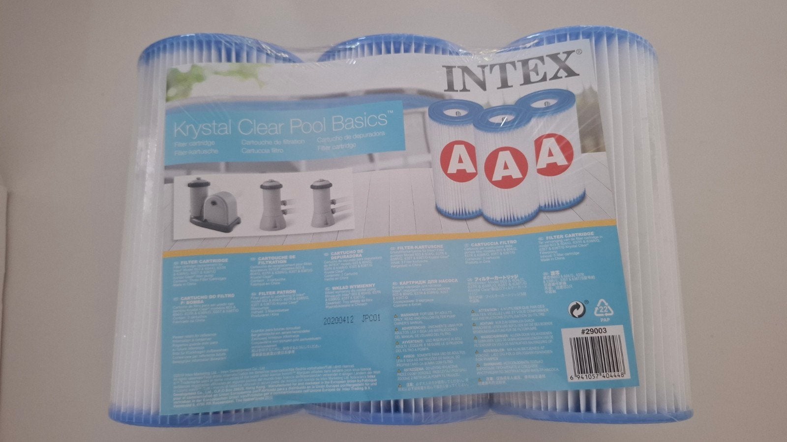 3x Intex filter cartridge A nieuw in plastic, Ophalen, Nieuw, Filter