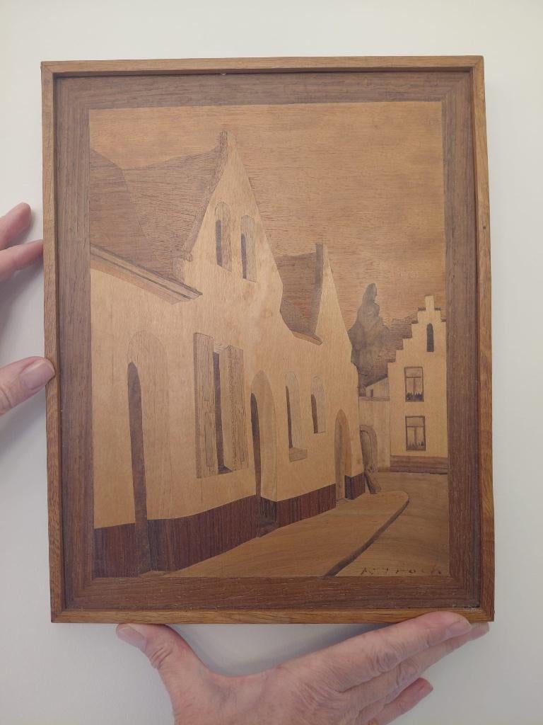 Maisons en marqueterie de Bruges, Antiquités & Art, Enlèvement ou Envoi