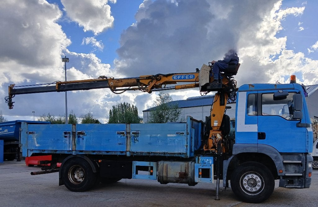 MAN TGA 19.360 met kipper en kraan Effer id 18, MAN, Bedrijf, Te koop, Euro 3