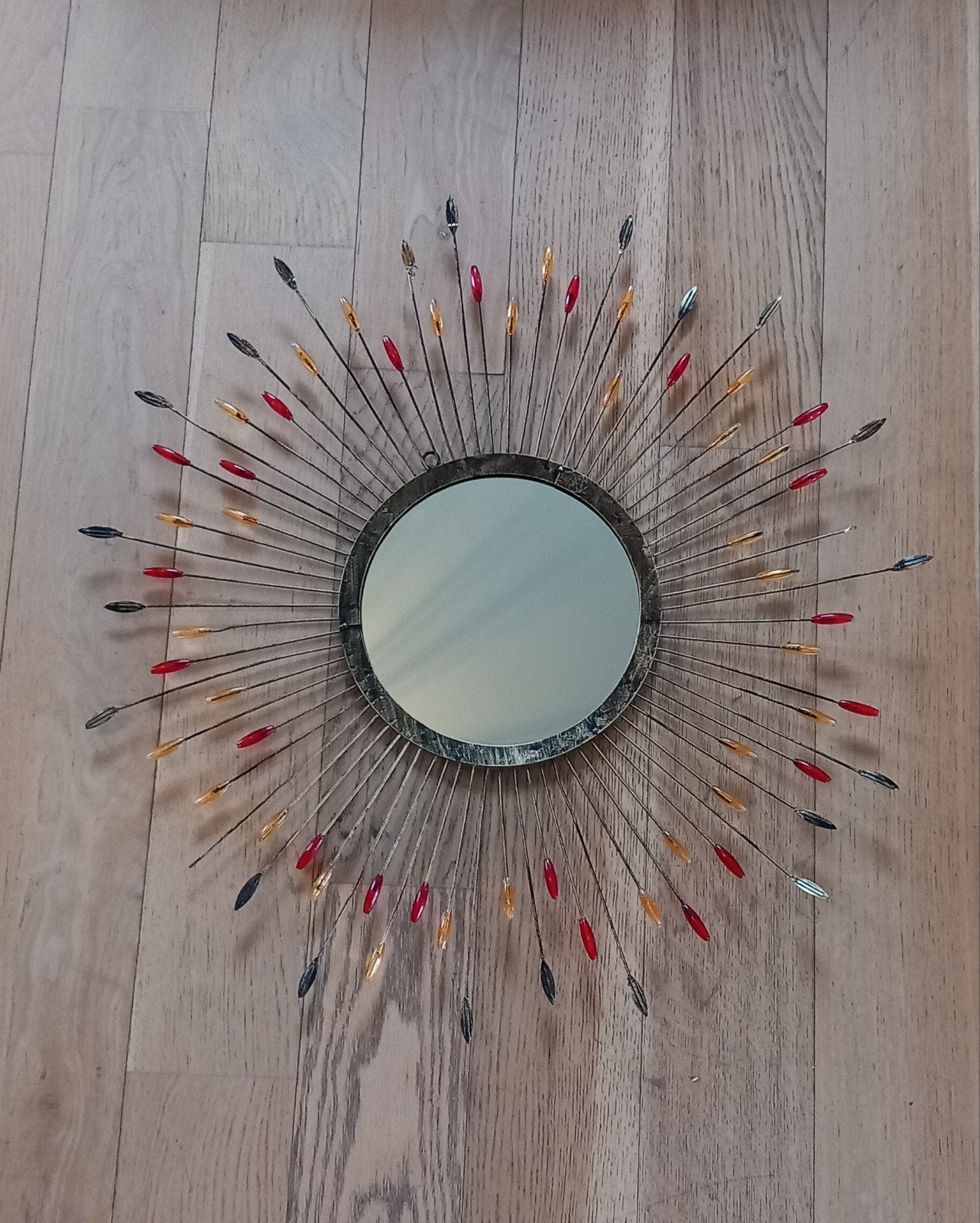 Ancien miroir soleil années 60-70, Enlèvement ou Envoi