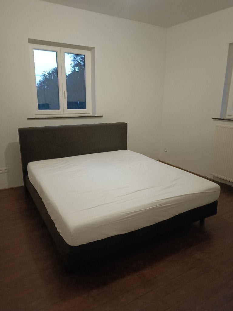 Zwarte boxspring Elsach, Enlèvement, Utilisé, 180 cm, 200 cm