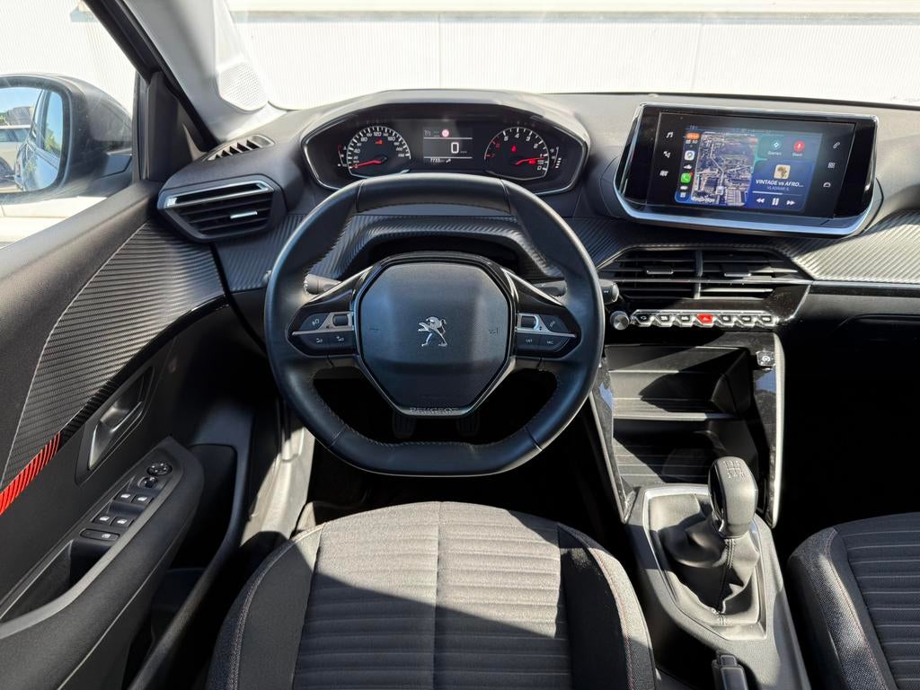 PEUGEOT 208 1.2 PureTech - CARPLAY - CRUISECONTROL - AIRCO, Auto's, Voorwielaandrijving, Stof, Zwart, 1199 cc