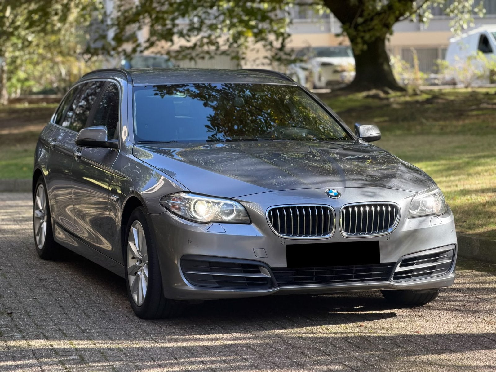 BMW 530DA 258 LCI, Autos, Cuir, Argent ou Gris, Euro 6, Noir