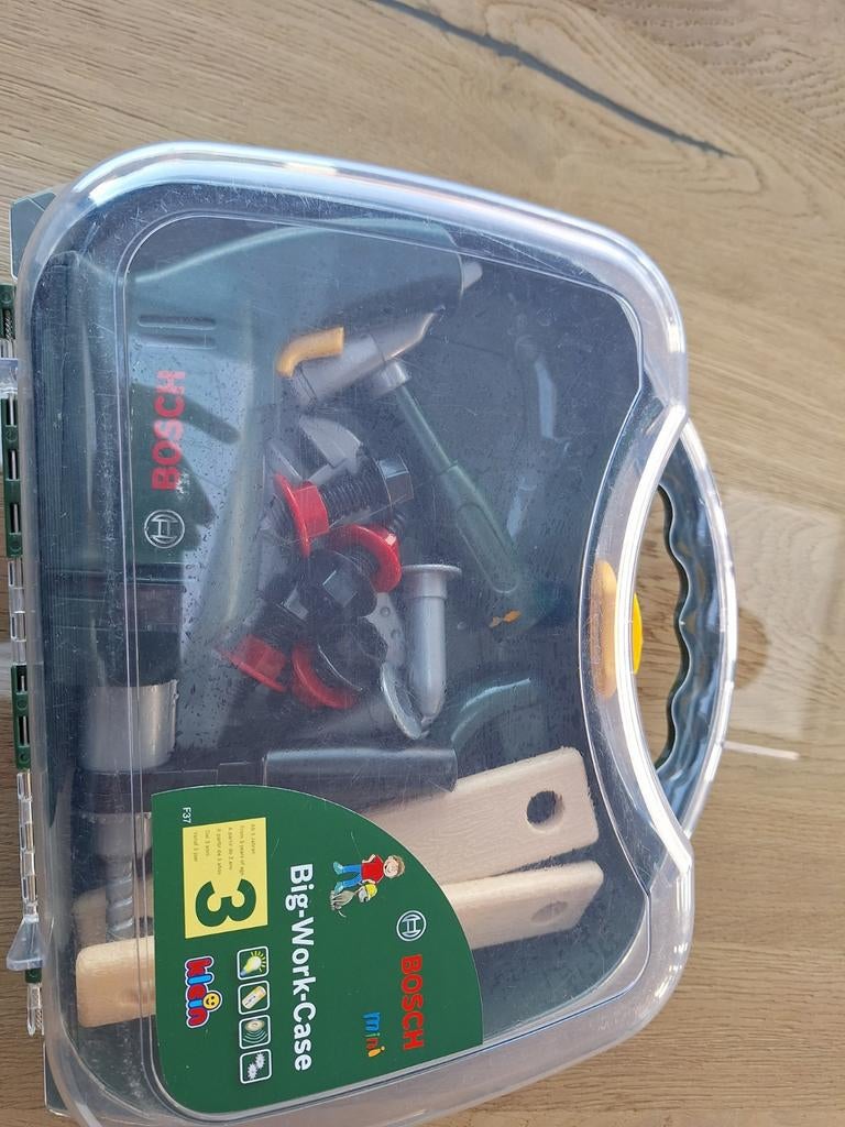 Klein Toys Bosch mini speelgoed gereedschapskoffer, Ophalen, Zo goed als nieuw, Knutselen