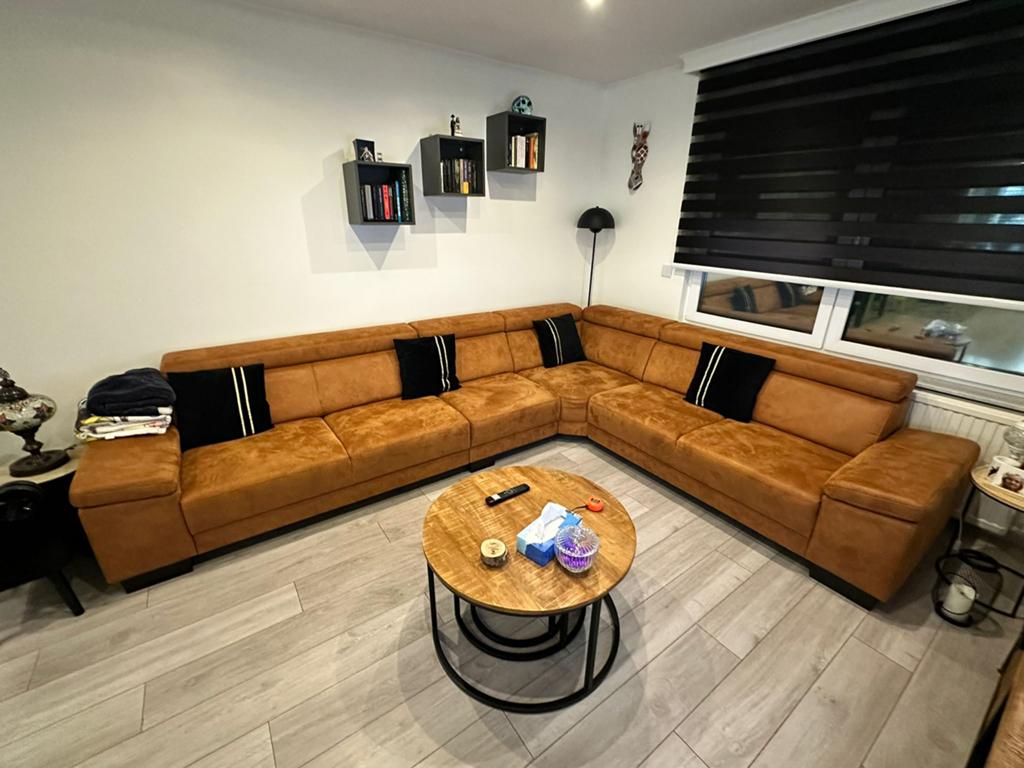Modern hoeksalon te koop – uitstekende staat, Maison & Meubles, Canapés | Coins salons complets, Comme neuf, Enlèvement