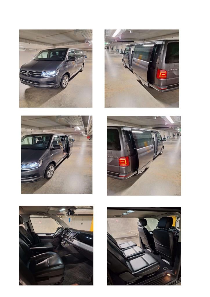 VW T6 Caravelle, Autos, Cuir, Argent ou Gris, Achat, Noir